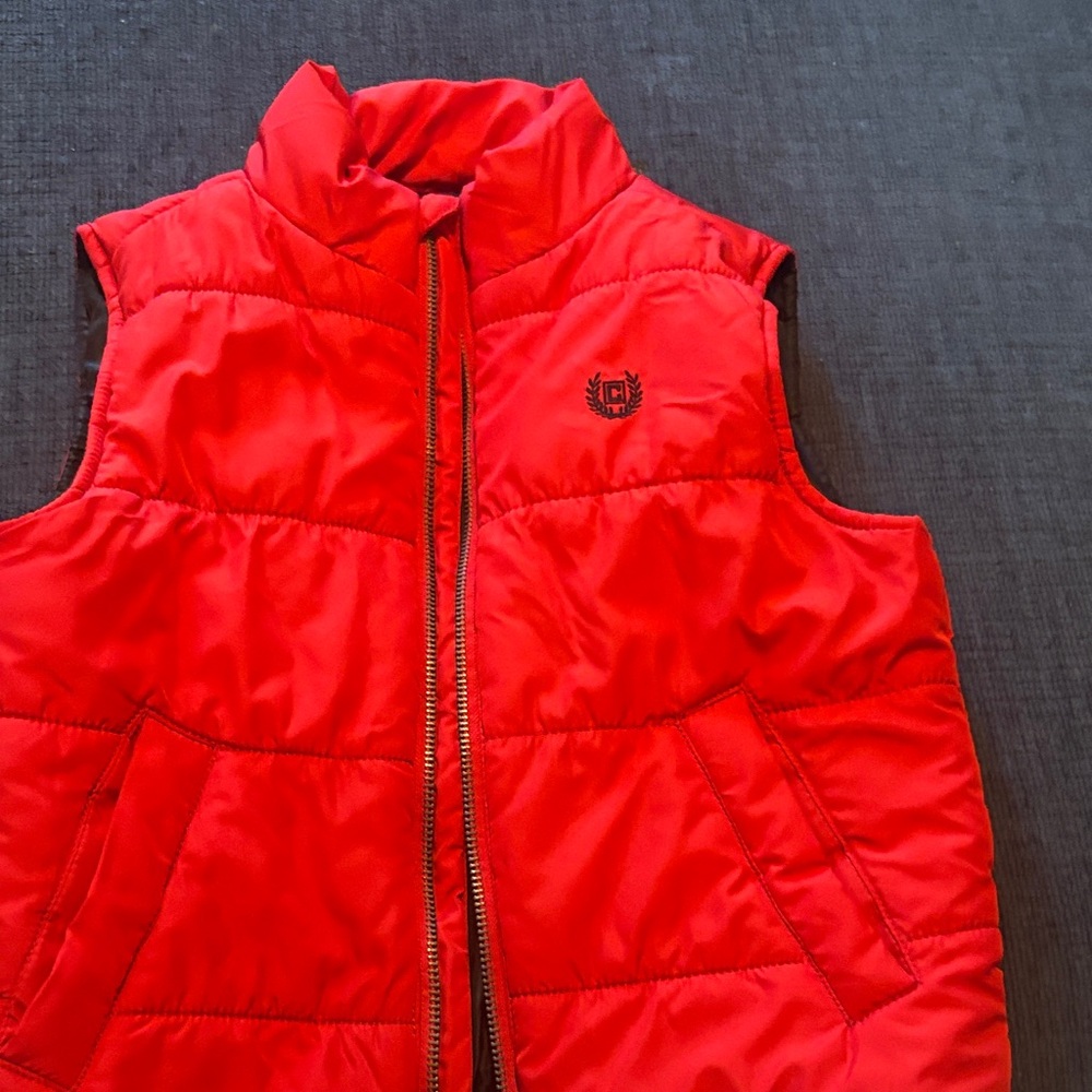 Chaps Red Puffer Vest